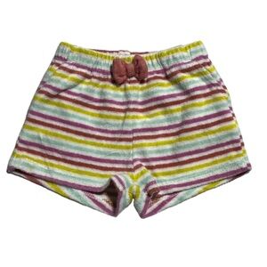 Tex rainbow stripes terry shorts 12 months